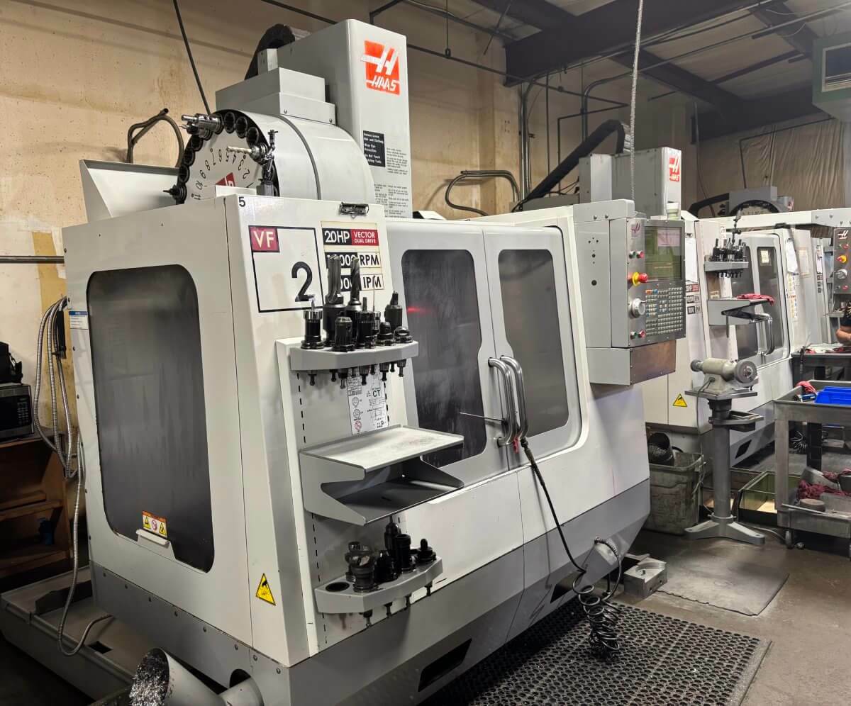 CNC milling machine in operation